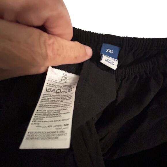 Old Navy Black Dress Top 2X Black Sleeveless Ruched Cinched Waist Blouson Casual - Picture 8 of 8